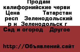 Продам калифорнийские черви › Цена ­ 4 000 - Татарстан респ., Зеленодольский р-н, Зеленодольск г. Сад и огород » Другое   